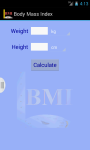 BMI app screenshot 1/3