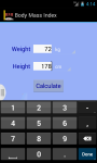 BMI app screenshot 2/3