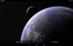 Earth and Moon in HD Gyro 3D PRO ordinary screenshot 3/6