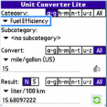 Unit Converter Lite for Palm/WebOS screenshot 1/1