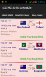 ICC World Cup 2015 Match Schedule screenshot 1/6