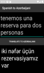 Language Translator Spanish to Azerbaijani   screenshot 3/4