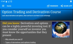 Option Trading and Derivatives full course screenshot 1/1