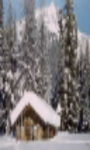 Mountain cabins in winter Wallpaper  screenshot 2/3
