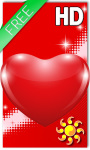 Red Hearts HD Live Wallpaper screenshot 1/2