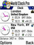 Psiloc World Clock for Series 60 screenshot 1/1