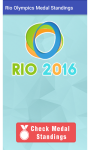Rio Olympics 2016 Medals Rankings screenshot 1/3