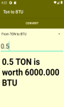 Converter Ton to BTU  screenshot 1/4