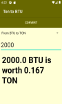 Converter Ton to BTU  screenshot 3/4