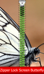Zipper Lock Screen Butterfly screenshot 1/6