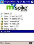 mYspike mobile eBay Tool PocketPC screenshot 1/1