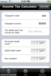 CCH Income Tax Rates Calculator screenshot 1/1