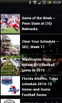 Unofficial NCAA Football News - Standing Schedule screenshot 2/2