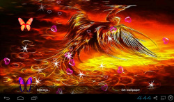 3D Phoenix Bird Live Wallpaper screenshot 3/5