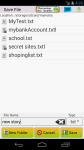 Notes2SD Text Editor - An android notepad screenshot 3/6