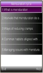 Menstrual cycle calculator screenshot 1/2