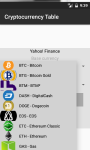 Cryptocurrency Table screenshot 3/6