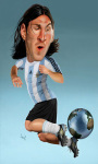Lionel Messi Cartoon Wallpaper screenshot 1/2