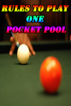 Rules to play One Pocket Pool screenshot 1/4