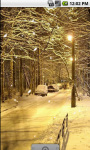 Winter Snow Street Live Wallpaper screenshot 1/4