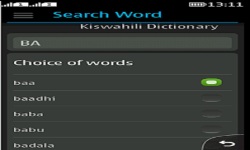 Kiswahili Dictionary screenshot 2/2