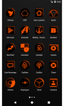 Flat Black and Orange Icon Pack Free screenshot 2/6