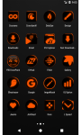 Flat Black and Orange Icon Pack Free screenshot 3/6