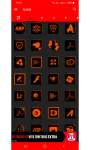 Flat Black and Orange Icon Pack Free screenshot 5/6