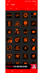 Flat Black and Orange Icon Pack Free screenshot 6/6