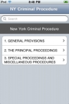 New York Code of Criminal Procedure (NY Law) screenshot 1/1
