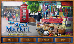 Free Hidden Object Game - Street Market screenshot 1/4