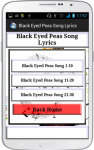 Black Eyed Peas Song Lyrics screenshot 2/4