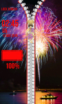 Zipper Lock Screen Fireworks screenshot 5/6