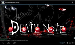 Death Note Anime Fan App screenshot 1/3