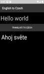 Language Translator English to Czech   screenshot 1/4