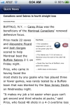 Montreal Hockey News and Rumors screenshot 1/1