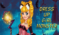 Dress up girl monster on halloween screenshot 1/4