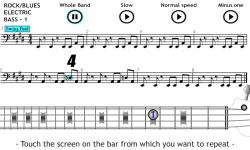 Play Rock Blues on Electric Bass 1 screenshot 1/4