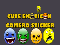 Cute Emoticon Camera Sticker screenshot 1/4