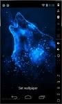 Blue Neon Wolf Live Wallpaper screenshot 2/2