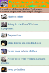 Precautions while using Kitchen Equipments screenshot 2/3