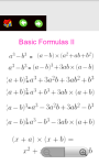 Algebra Useful Formulas screenshot 1/6