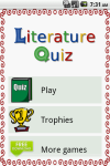Literature Quiz Game screenshot 1/5