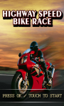 free Highway speed bike race screenshot 1/1