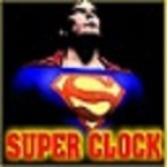 Superman Clock Live Wallpaper free screenshot 1/3