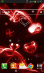 Red Hearts Live Wallpaper HD Free screenshot 2/2