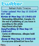 Mobi Twitter screenshot 1/1