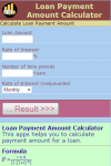Loan Payment Amount Calculator V1 screenshot 2/3