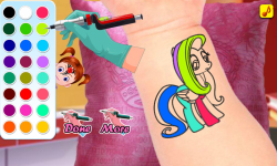 Tattoo Artist-Coloring Games-Baby Games for girls screenshot 3/5