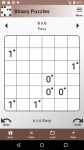 Binary Puzzles screenshot 1/3